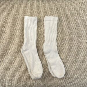 2 Pairs Misc White Crew Socks